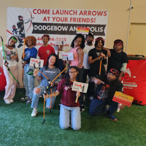 Dodgebow shooting arrows group